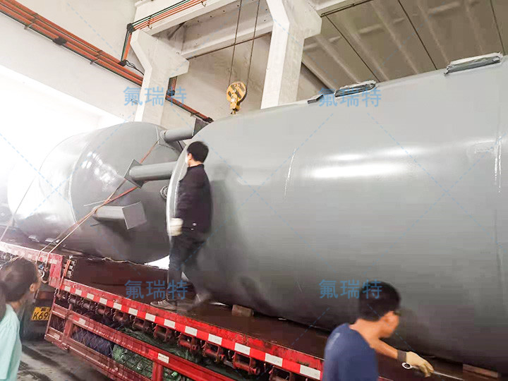 15 cubic steel lined PP storage tank